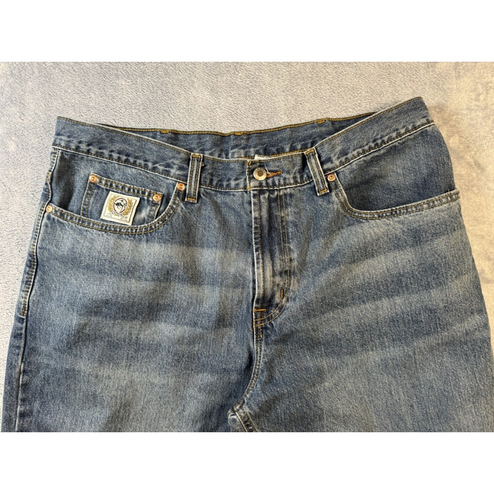 Cinch Jeans Men's 38x31 MB92834003 Loose Fit Bootcut Straight Denim Blue Wash - Picture 2 of 7